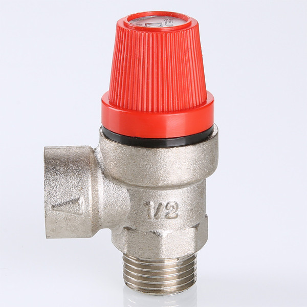 Клапан предохранительный 1/2" (3 бар, никель) Valtec (VT.496.N.0430) Клапан предохранительный 1/2" (3 бар, никель) Valtec (VT.496.N.0430)