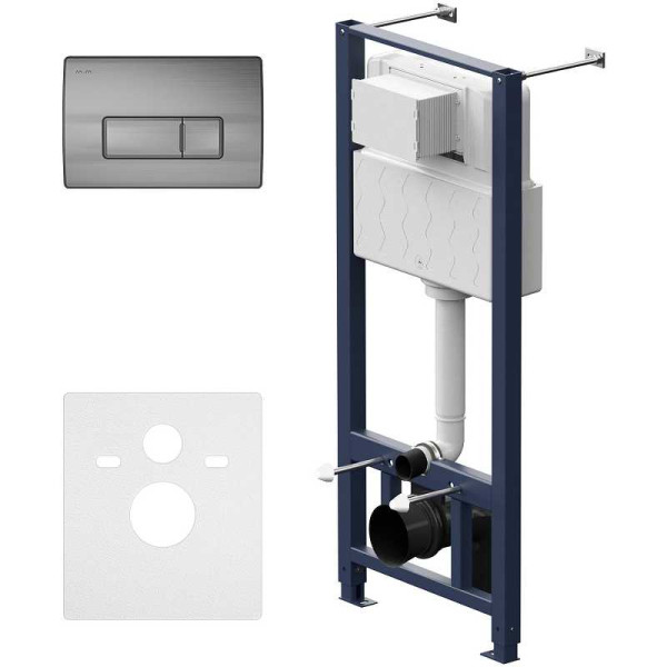 Инсталляция для подвесного унитаза AM.PM Pro с пневматической клавишей Pro M (I012704.8031)