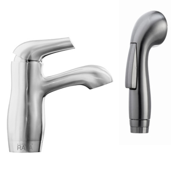 Смеситель для раковины Grana Gavia с гигиеническим душем, матовый (10323)