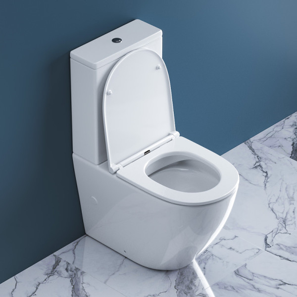 Унитаз-компакт BelBagno Sfera-R безободковый (BB2141CPR/BB870SC) Унитаз-компакт BelBagno Sfera-R безободковый (BB2141CPR/BB870SC)