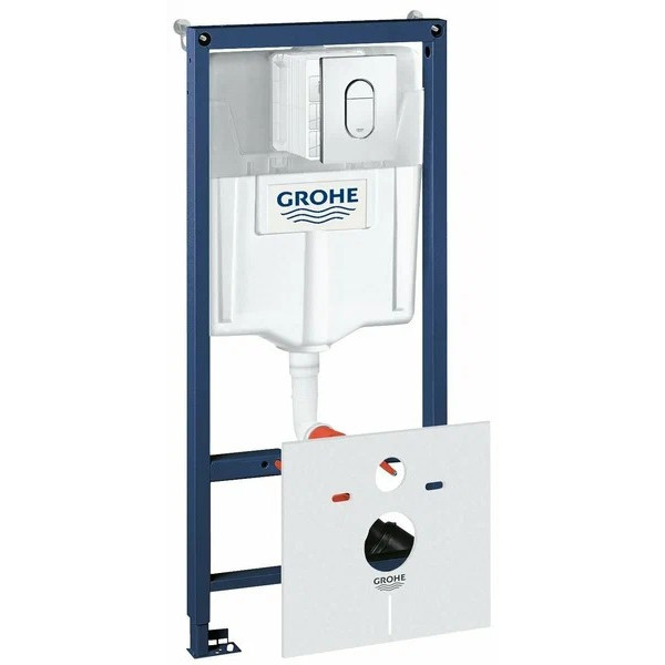 Инсталляция для подвесного унитаза Grohe Rapid SL 4 в 1 с клавишей Arena Cosmo (38929000) Инсталляция для подвесного унитаза Grohe Rapid SL 4 в 1 с клавишей Arena Cosmo (38929000)