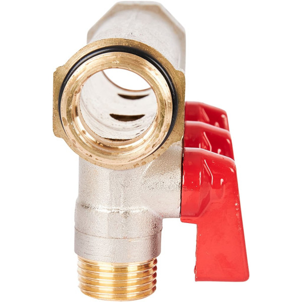 Коллектор 3 отвода с шаровыми клапанами 3/4"x1/2"(16) Stout (никель, красные ручки) (SMB-6210-341203) Коллектор 3 отвода с шаровыми клапанами 3/4"x1/2"(16) Stout (никель, красные ручки) (SMB-6210-341203)