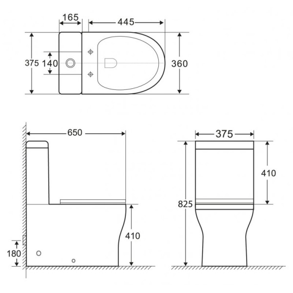 Бачок для унитаза Belbagno Ancona (BB1224T)