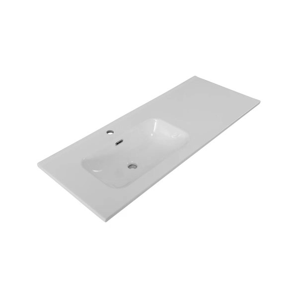 Раковина мебельная BelBagno 121x46,5 левосторонняя белая глянцевая (BB1200ETL-L)