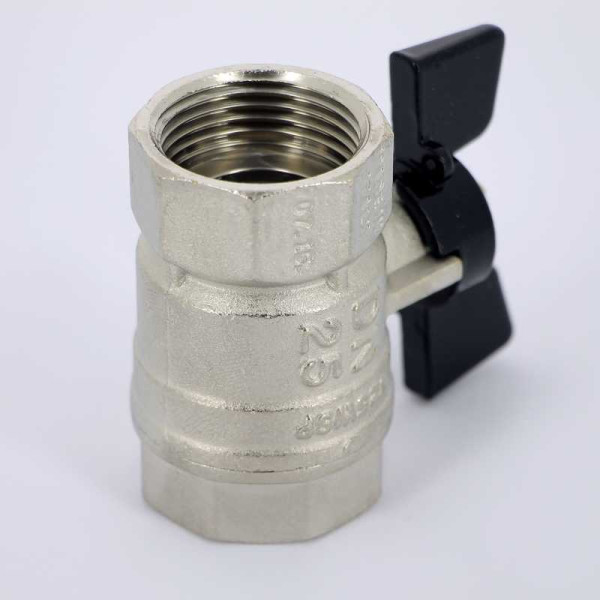 Кран Bugatti 1" ВВ шаровый Arizona 602 (черная бабочка) (06020054)