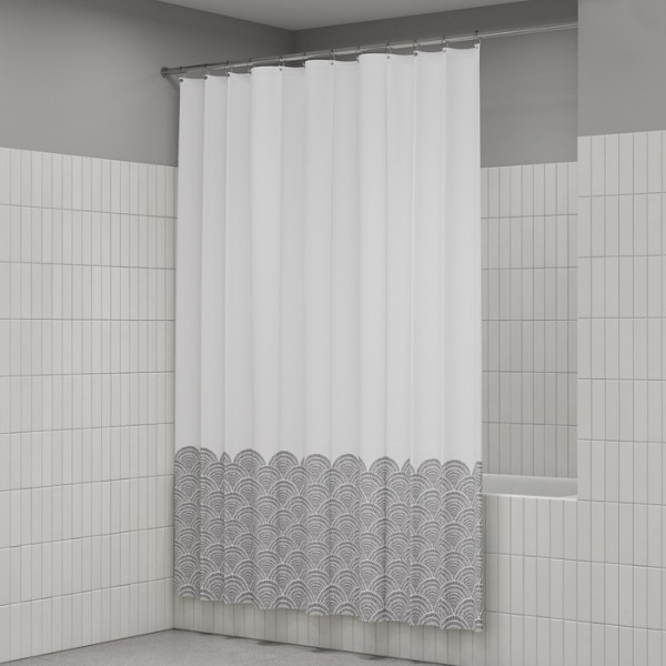 Шторка для ванн текстильная Iddis Base 180x200 серая (BW01P18i11)