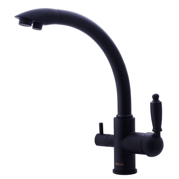 Смеситель для кухни Swedbe Selene Plus с каналом для фильтрованной воды черный (8045) Смеситель для кухни Swedbe Selene Plus с каналом для фильтрованной воды черный (8045)