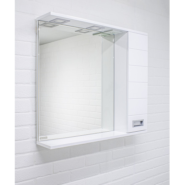 Шкаф зеркальный Домино Cube 75 правый (DC5009HZ) Шкаф зеркальный Домино Cube 75 правый (DC5009HZ)