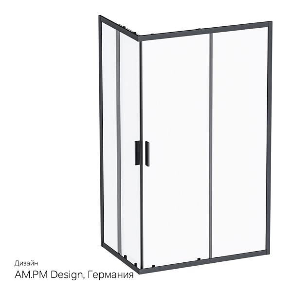 Душевое ограждение AM.PM Gem S 80x120x200 стекло прозрачное, профиль черный матовый (W93G-404-120280-BT) Душевое ограждение AM.PM Gem S 80x120x200 стекло прозрачное, профиль черный матовый (W93G-404-120280-BT)