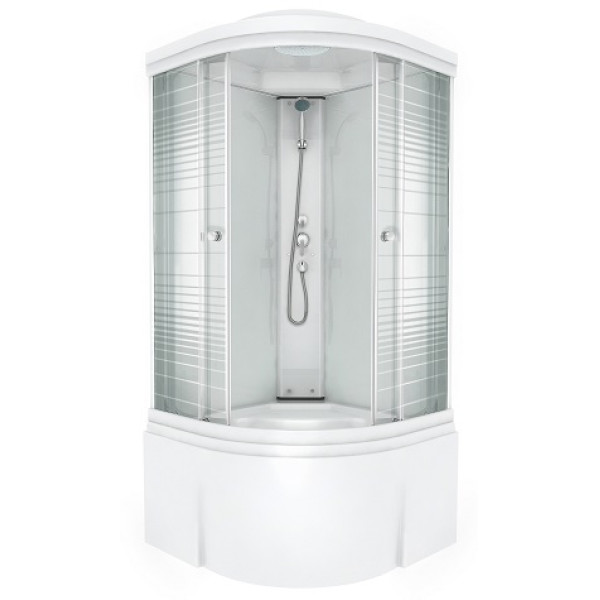 Душевая кабина Triton Стандарт Б 90х90 стекло полосы, c душевым набором ДН4