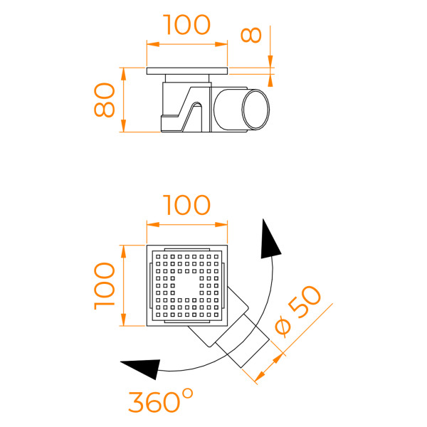 Душевой трап RGW Drain Leo 1000 золотой (60210110-06) Душевой трап RGW Drain Leo 1000 золотой (60210110-06)