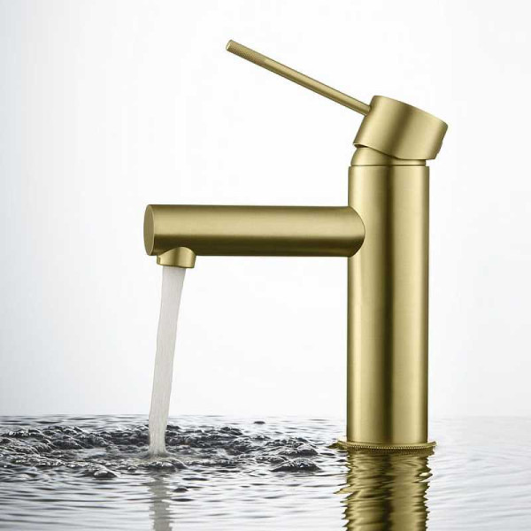 Смеситель для раковины Timo Saona золотой, короткий излив (2361/17F) Смеситель для раковины Timo Saona золотой, короткий излив (2361/17F)