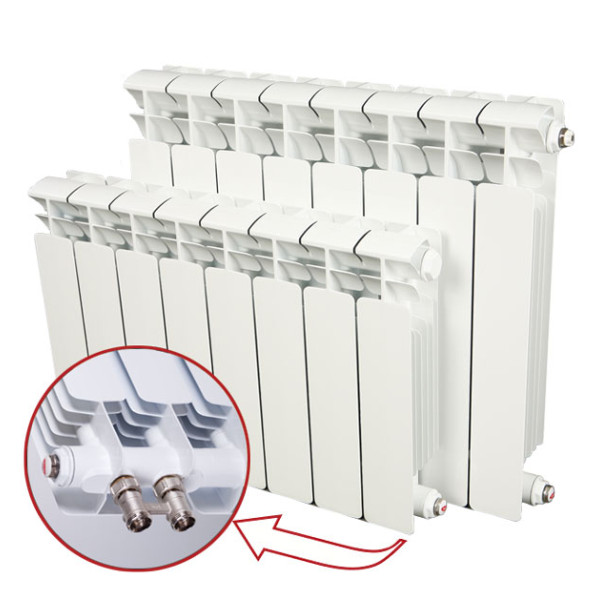 Радиатор биметаллический Rifar Base Ventil R 500 (4 секции, НП прав подкл. 50 мм.) (RB50004VR) Радиатор биметаллический Rifar Base Ventil R 500 (4 секции, НП прав подкл. 50 мм.) (RB50004VR)