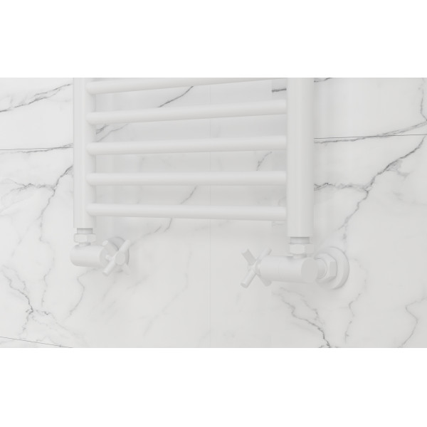 Вентиль Сунержа 1/2"x3/4" НР/НГ 3D правый крест матовый белый (30-1411-1234)