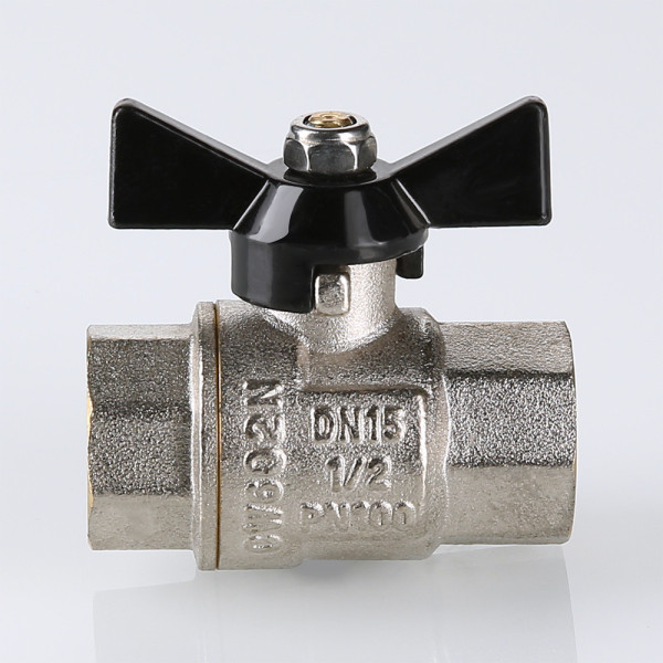 Кран 3/4" ВВ шаровый Valtec Perfect (чёрная бабочка) VT.317.N.05