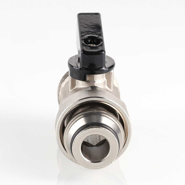 Кран 3/4"х3/4"(18) евроконус шаровой коллекторный Valtec (черный флажок) VTc.720.NE.0005