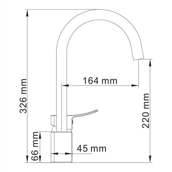 Смеситель для кухни WasserKRAFT Aller (1067)