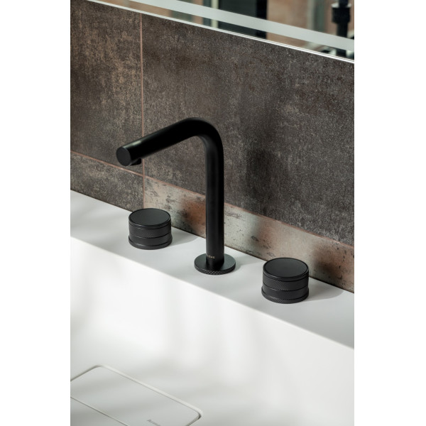 Смеситель для раковины на 3 отв.Boheme PRESTIGE B (черный) (152-B-PR) Смеситель для раковины на 3 отв.Boheme PRESTIGE B (черный) (152-B-PR)