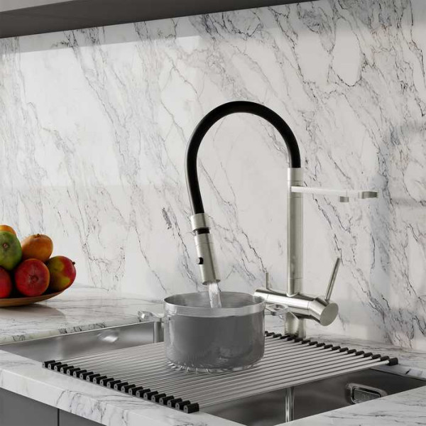 Смеситель для кухни Iddis Ace с фильтром и гибким изливом хром (ACEBNFFi05) Смеситель для кухни Iddis Ace с фильтром и гибким изливом хром (ACEBNFFi05)