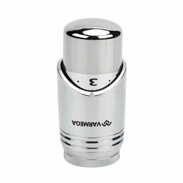 Головка термостатическая Varmega VM112 жидкостная М30х1,5 (матовый никель) (VM11205) Головка термостатическая Varmega VM112 жидкостная М30х1,5 (матовый никель) (VM11205)