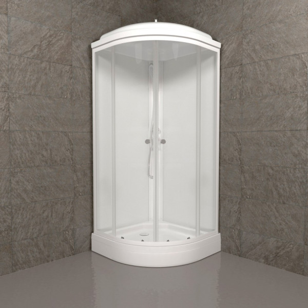 Душевая кабинаTriton Экстра 880x880 стекло прозрачное, профиль белый (DK351)