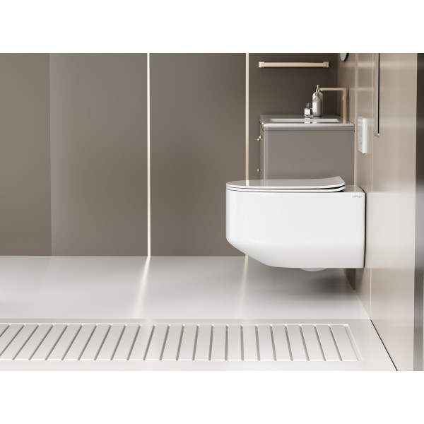 Унитаз подвесной Abber Bequem безободковый, смыв торнадо белый (AC1130) Унитаз подвесной Abber Bequem безободковый, смыв торнадо белый (AC1130)