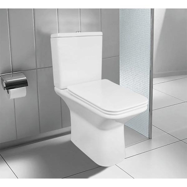 Унитаз напольный Azario Formal с сиденьем с микролифтом белый (AZ-1353B)