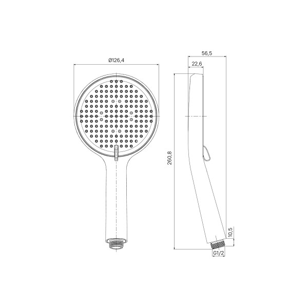 Душевая лейка Milardo Ideal Spa хром (ILS3FCRM18)