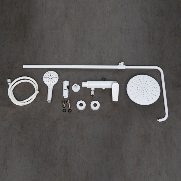 Душевая система Lemark Bronx белый (LM3762MW)