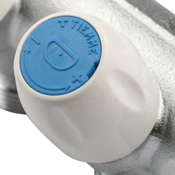 Коллектор проходной регулируемый Tiemme Maxima (1860004 / 1866K) 3/4" ВР-НР , 4 отвода 1/2" евроконус