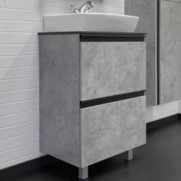 Тумба подвесная с раковиной Comforty Эдинбург 600x400x950 дуб светлый/черный (00-00004763) Тумба подвесная с раковиной Comforty Эдинбург 600x400x950 дуб светлый/черный (00-00004763)