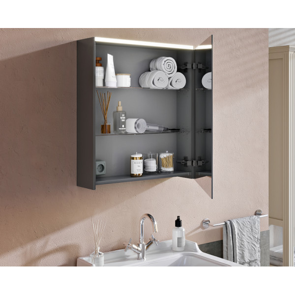 Шкаф зеркальный Vitra 60 см с LED подсветкой, правосторонний (66910) Шкаф зеркальный Vitra 60 см с LED подсветкой, правосторонний (66910)