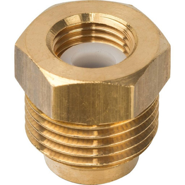 Термоманометр аксиальный Stout 1/2" 80 мм 0-120°С 0-4 бар Stout (с автоматическим запорным клапаном) (SIM-1005-800415)