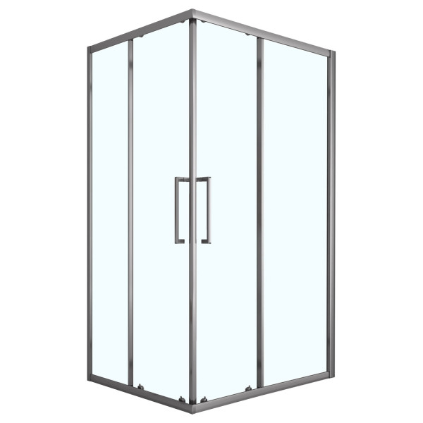 Душевой уголок Loranto 80x120x190 стекло прозрачное, профиль серый матовый (CS-AB01GG-128)
