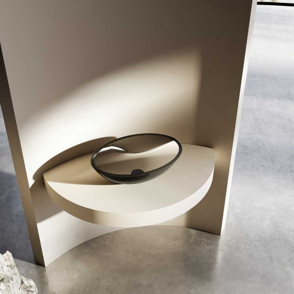 Раковина накладная ABBER Kristall 50x35 черная (AT2802Onyx) Раковина накладная ABBER Kristall 50x35 черная (AT2802Onyx)