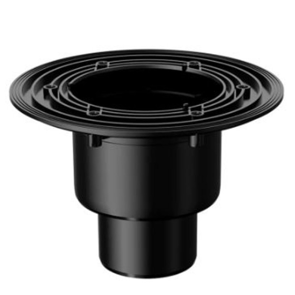 Трап регулируемый Fachmann T 310.0 SHsP 122x122 вертикальный выпуск DN50/75/110 с "мокрым" гидрозатвором, решетка нерж. сталь, пластиковый подрамник (