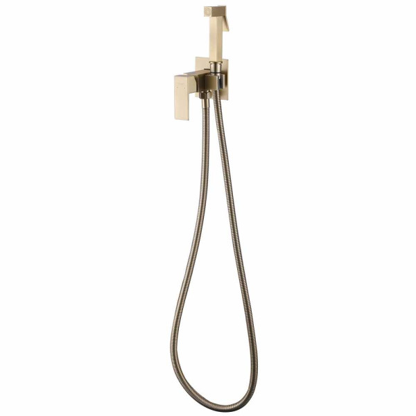 Смеситель с гигиеническим душем Abber Daheim золото матовое (AF8226G) Смеситель с гигиеническим душем Abber Daheim золото матовое (AF8226G)
