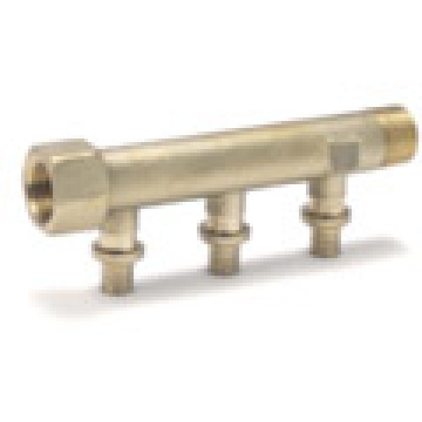 Коллектор Rautitan MX 3 отв. 16*3/4" (латунь) Коллектор Rautitan MX 3 отв. 16*3/4" (латунь)