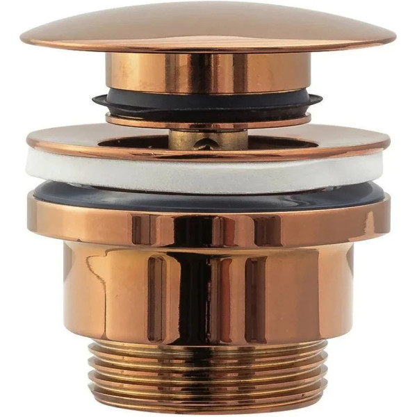 Донный клапан клик-клак для раковины универсальный Rea Copper mat медь (REA-A5698)