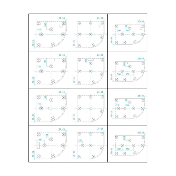 Ножки для поддона RGW N-01 (10) Ножки для поддона RGW N-01 (10)