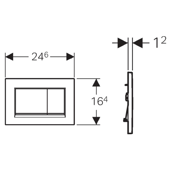 Клавиша смывная Geberit Sigma 30 (115.883.KH.1) Клавиша смывная Geberit Sigma 30 (115.883.KH.1)