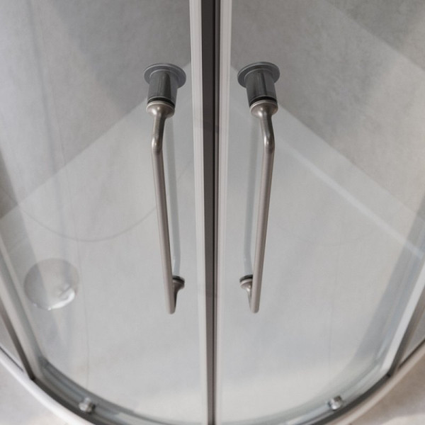 Душевой уголок Cezares Relax 304 90x90x200 стекло прозрачное, профиль оружейная сталь (RELAX-304-R-2-90-C-GM)