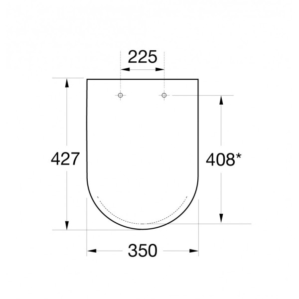 Сиденье для унитаза Roca The Gap 35x42,7 с микролифтом белое (A8017320B)