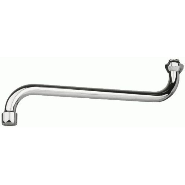 Излив Melodia для смесителя круглый S-образный с аэратором 30см (MKP20702P)