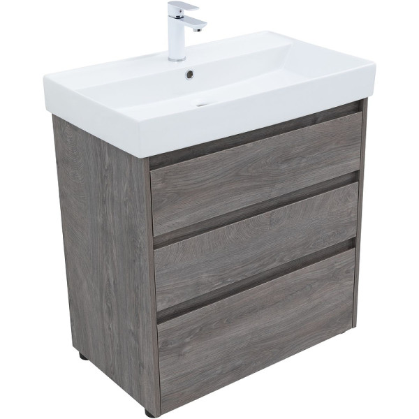 Тумба напольная Aquanet Nova Lite 75 дуб рошелье (3 ящика) (00302473) Тумба напольная Aquanet Nova Lite 75 дуб рошелье (3 ящика) (00302473)