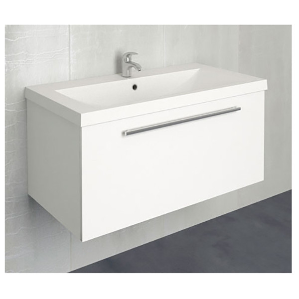 Тумба подвесная 1Marka Соната 897*478*400 белая (У51043) Тумба подвесная 1Marka Соната 897*478*400 белая (У51043)