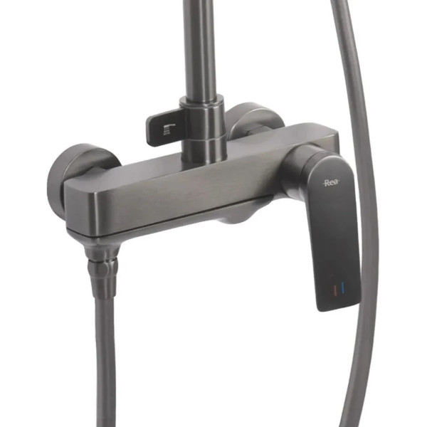 Душевая система с изливом Rea Avalon Titanium (REA-P2401)