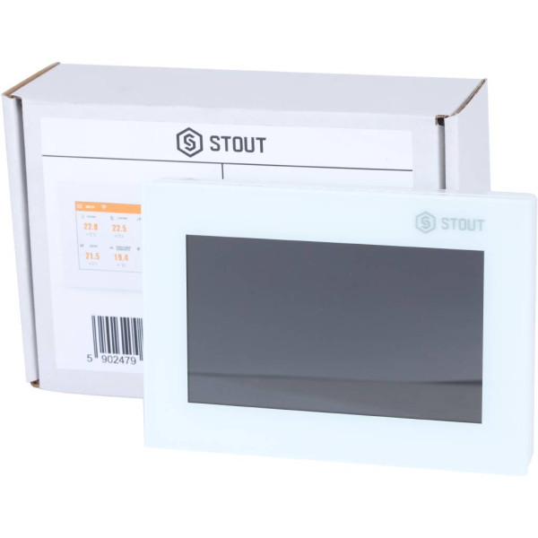 Панель управления беспроводная Stout M-8e для рейки L-8e, белая (STE-0101-008012)