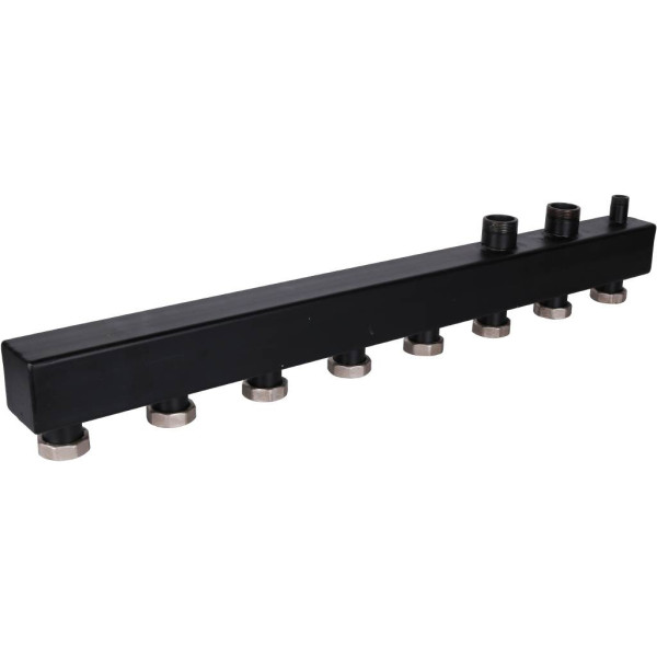 Коллектор распределительный Rommer 1 1/2" на 4 контура (сталь, до 85 кВт) (RDG-0017-004004) Коллектор распределительный Rommer 1 1/2" на 4 контура (сталь, до 85 кВт) (RDG-0017-004004)