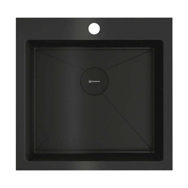 Мойка для кухни врезная Omoikiri Akisame 51-GB нерж. сталь/графит (4997013)
